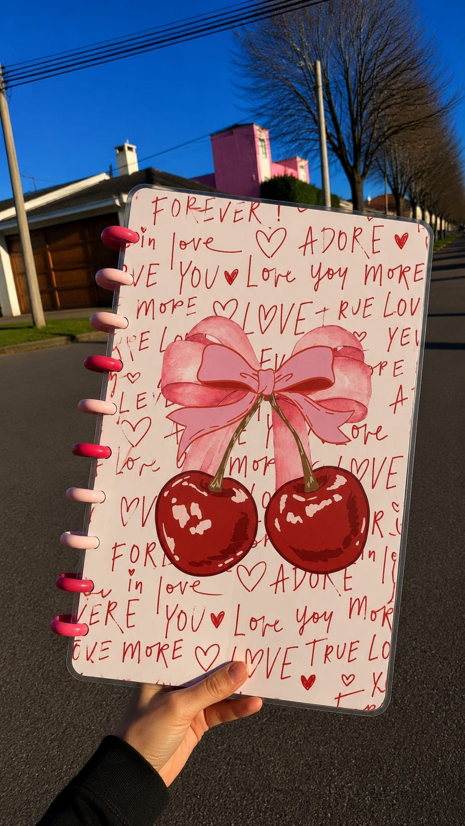 Cuaderno A4 cherry love 