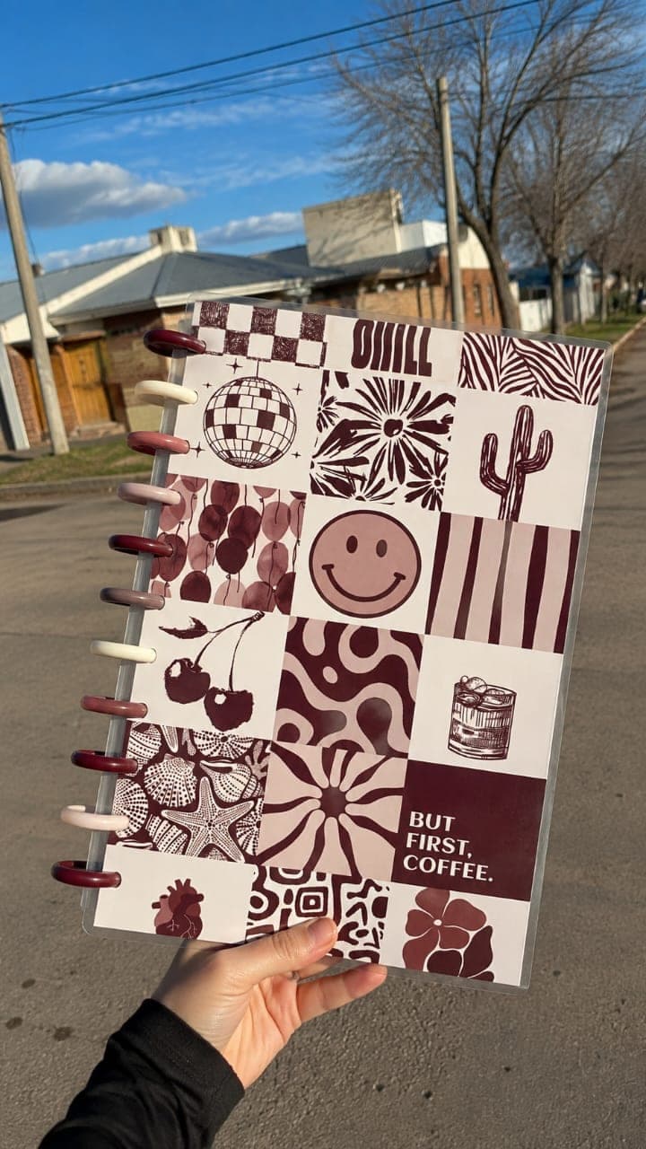 Cuaderno A4 Borgoña