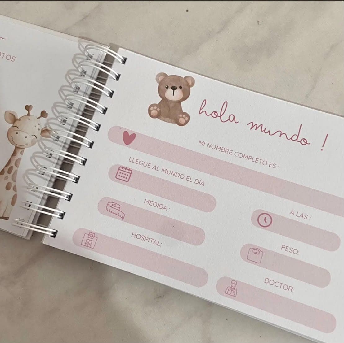 Libro Recuerdos del bebé