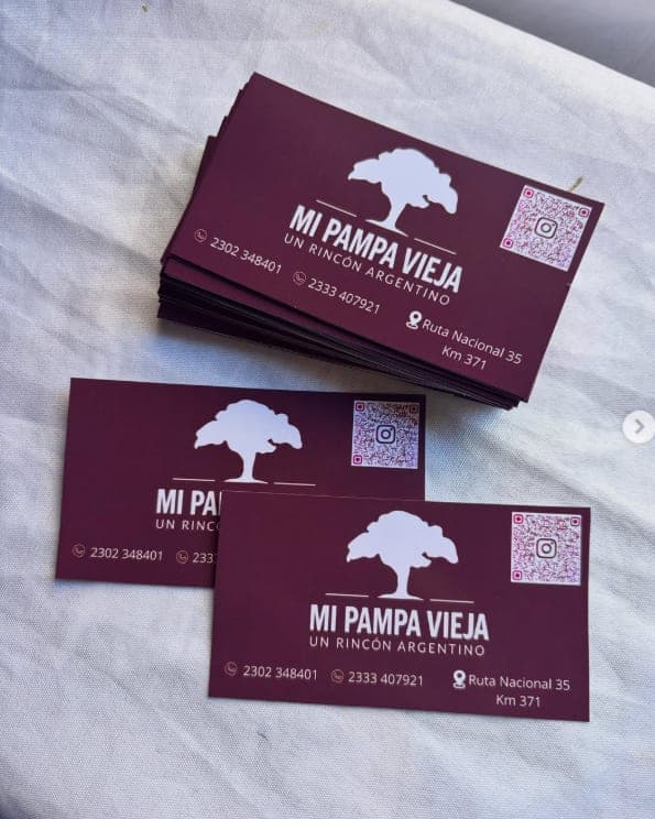 Tarjetas con QR para negocio